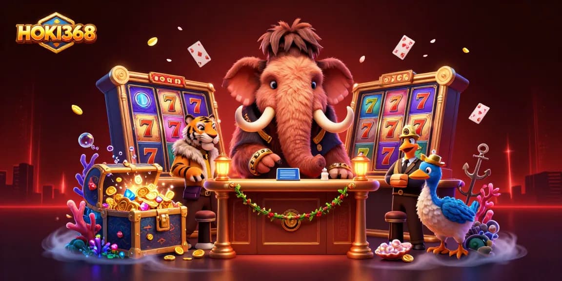 Experience thrilling gameplay with HOKI368 slots featuring vibrant characters and overflowing treasures.