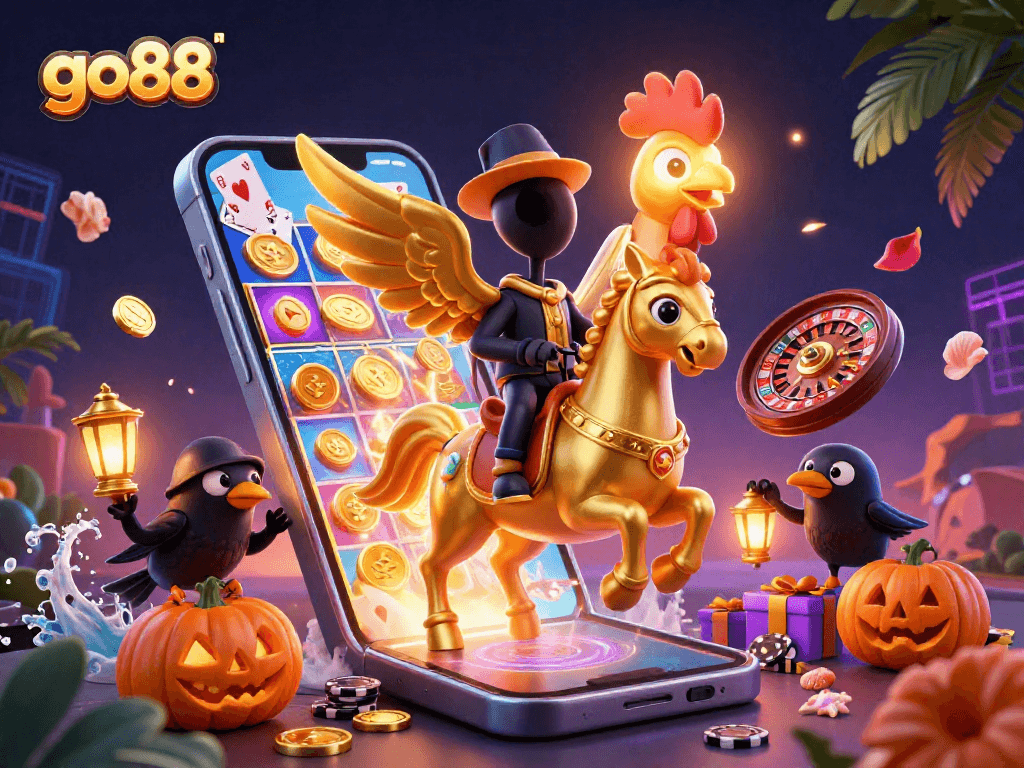 Win big with go88's exciting gambling experience featuring vibrant casino elements.