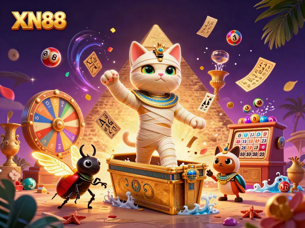 Experience thrilling gameplay with XN88 featuring a vibrant 3D casino scene.
