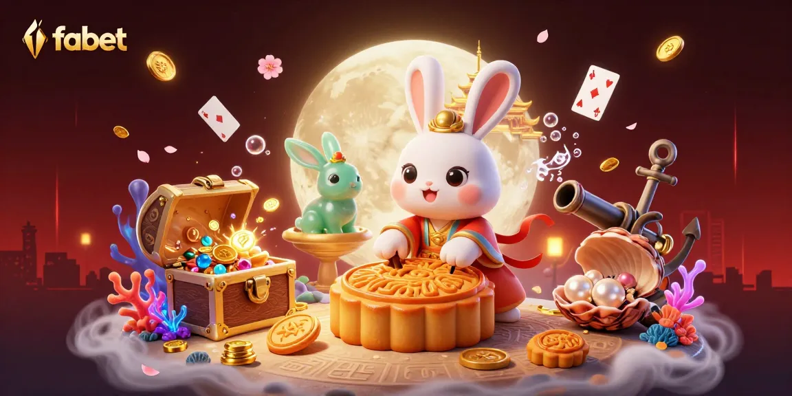 Experience fabet's vibrant online casino world with immersive 3D moon rabbit adventure.