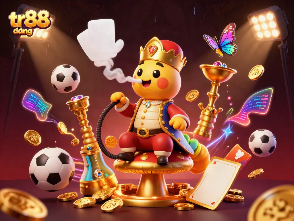 Join tr88 đăng nhập and experience dynamic sports betting with engaging elements in this captivating illustration.