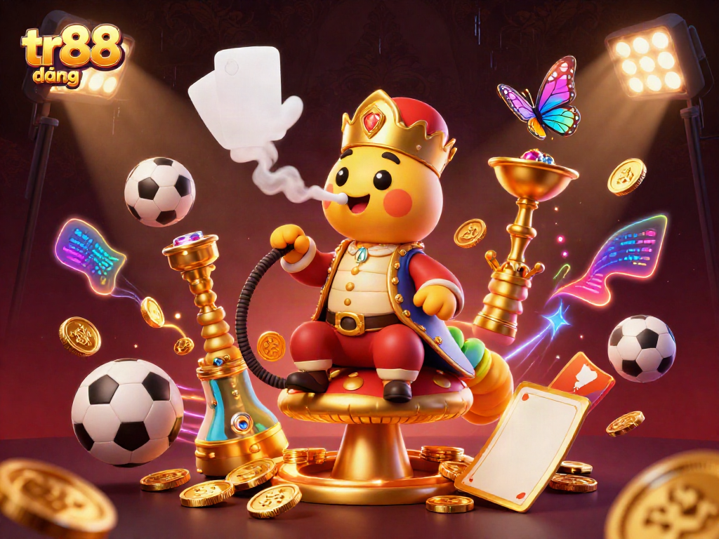 Join tr88 đăng nhập and experience dynamic sports betting with engaging elements in this captivating illustration.
