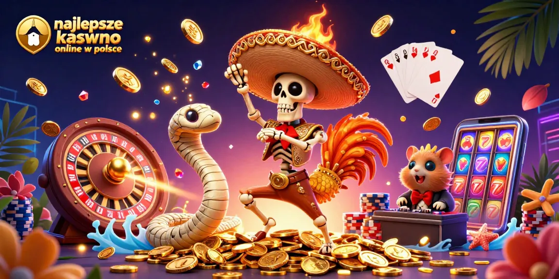 Experience the thrill of najlepsze kasyno online w polsce with a vibrant 3D casino illustration!
