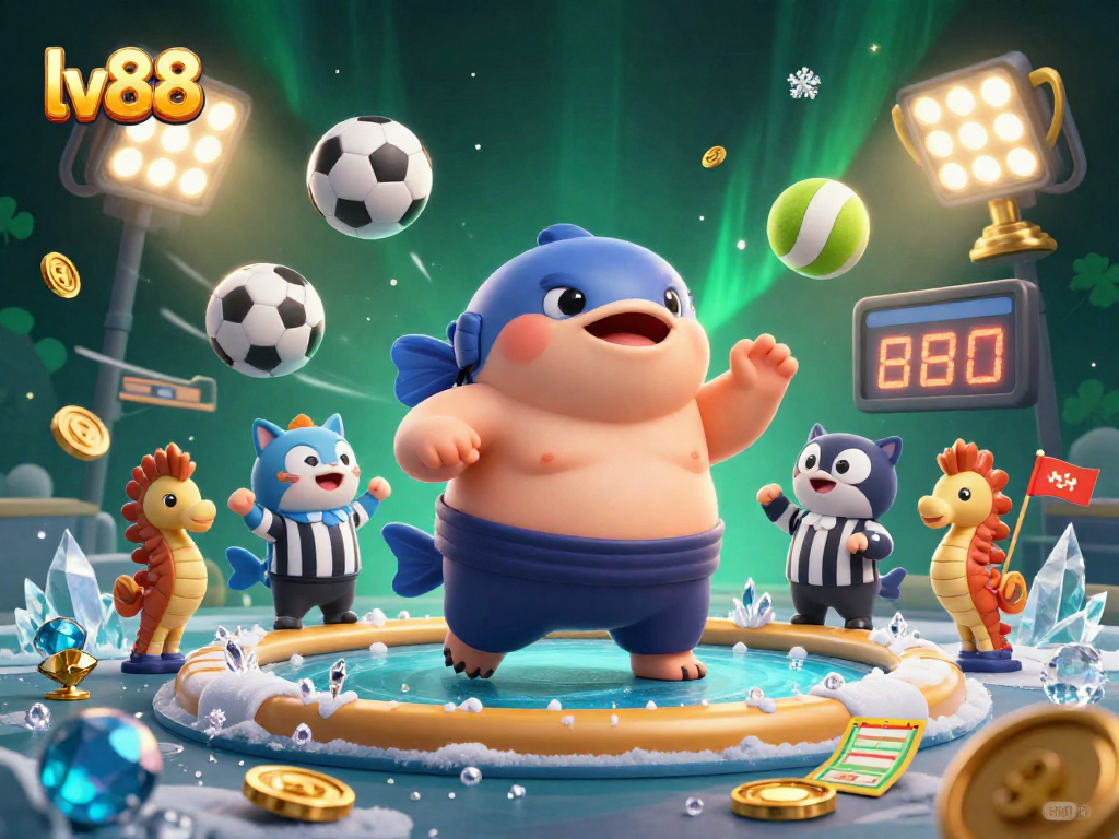 Engage in thrilling gaming at lv88 with fugu, catfish referee, and seahorse fans at an underwater casino.