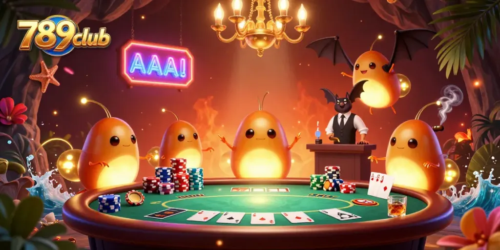 Experience thrilling gameplay at 789club with vibrant casino elements and a unique glowworm theme.