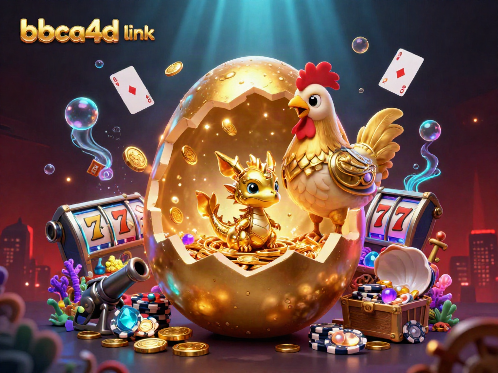 Visualisasikan slot permainan dengan bbca4d link di lingkungan penuh warna.