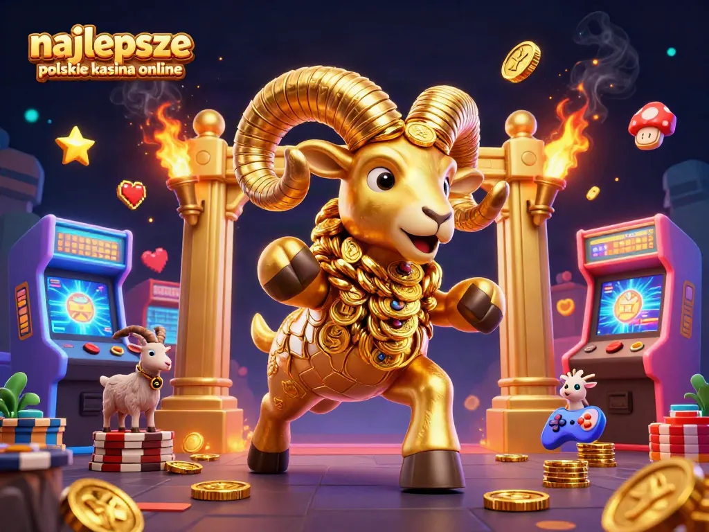 Experience thrilling action at najlepsze polskie kasyna online featuring a golden ram and dynamic gaming elements.