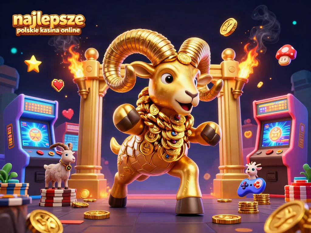 Experience thrilling action at najlepsze polskie kasyna online featuring a golden ram and dynamic gaming elements.