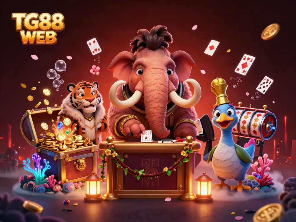 Engage with the exciting TG88 WEB casino experience featuring a woolly mammoth bouncer at the door.