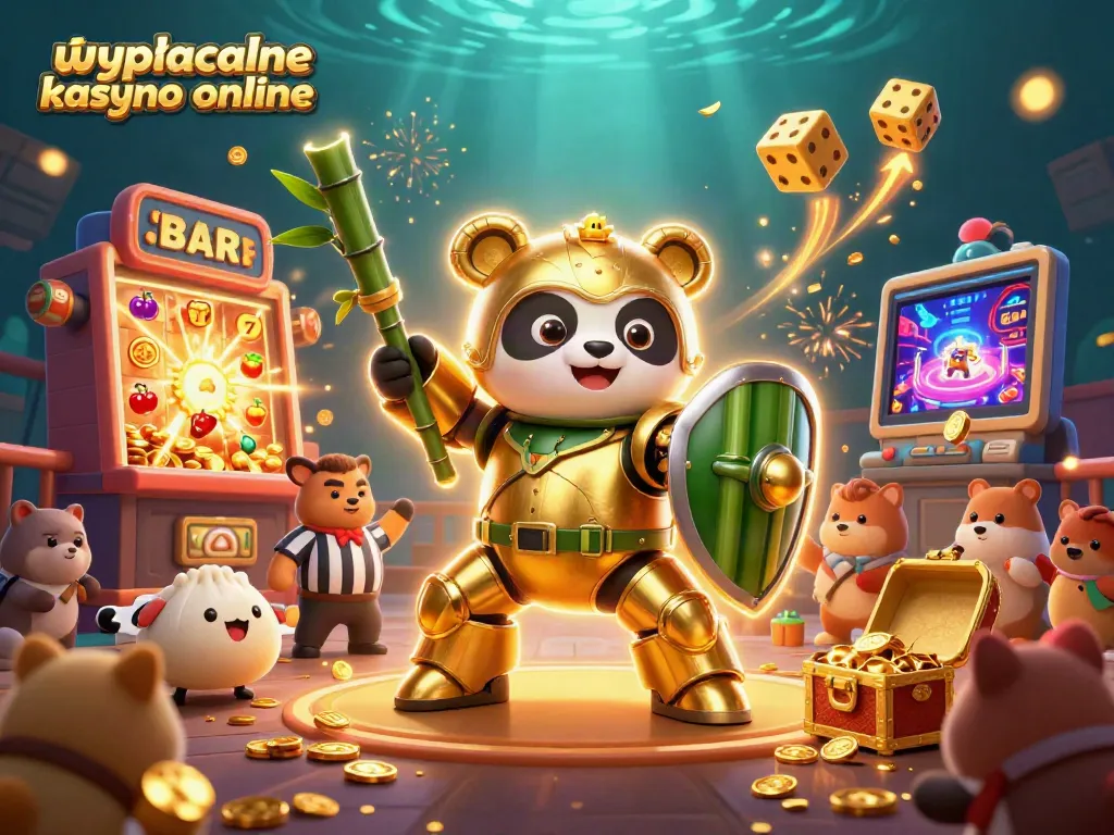 Engage in the action at wypłacalne kasyno online featuring playful robot characters and dynamic casino elements.