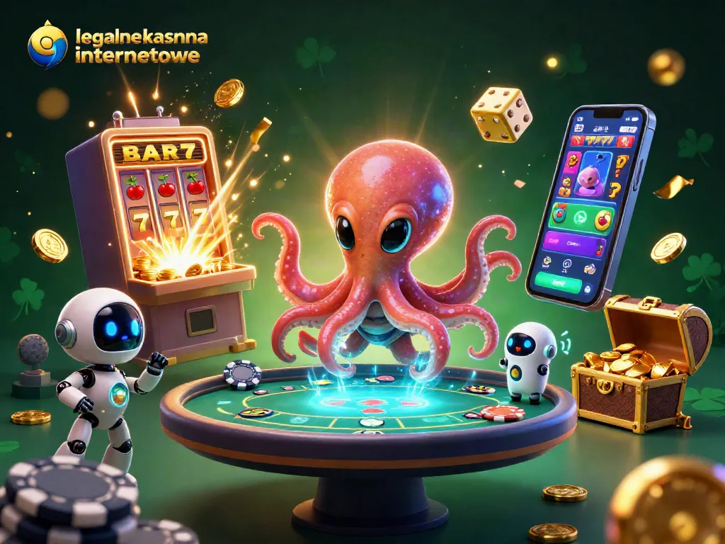 Experience thrilling gameplay with legalne kasyna internetowe in a vibrant, dynamic casino scene filled with energy.