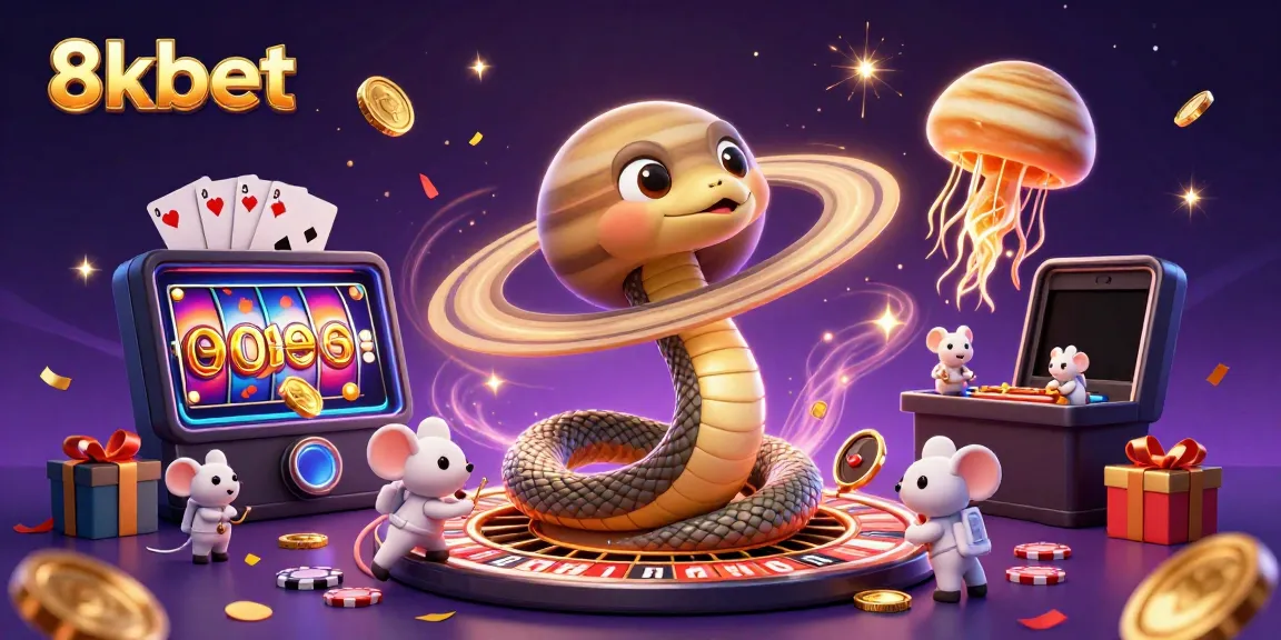 Experience the thrill of 8xbet as cute astronaut mice engage in cosmic roulette fun.